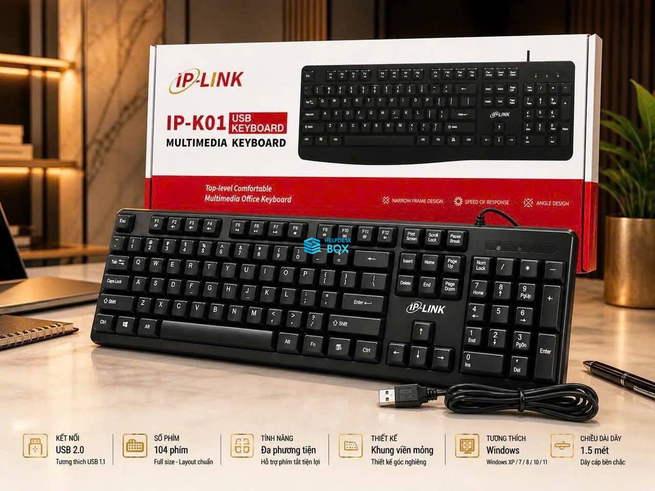 Bàn phím vi tính IP-LINK IP-K01