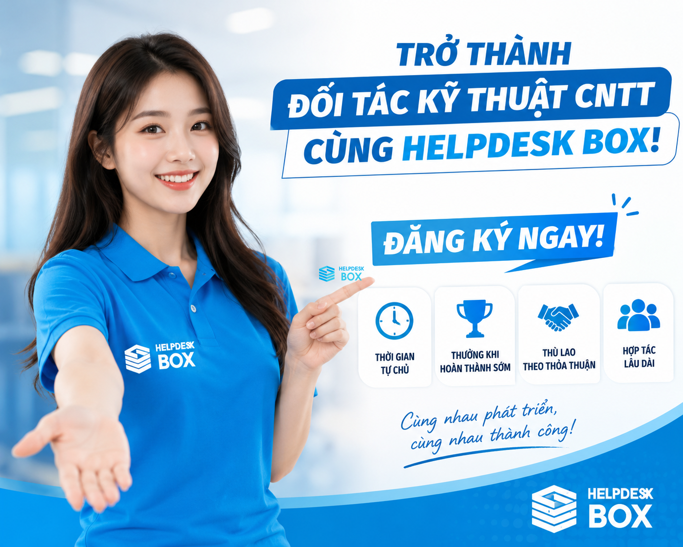 📢 HELPDESK BOX JSC TUYỂN ĐỐI TÁC KỸ THUẬT CNTT (TP.HCM)